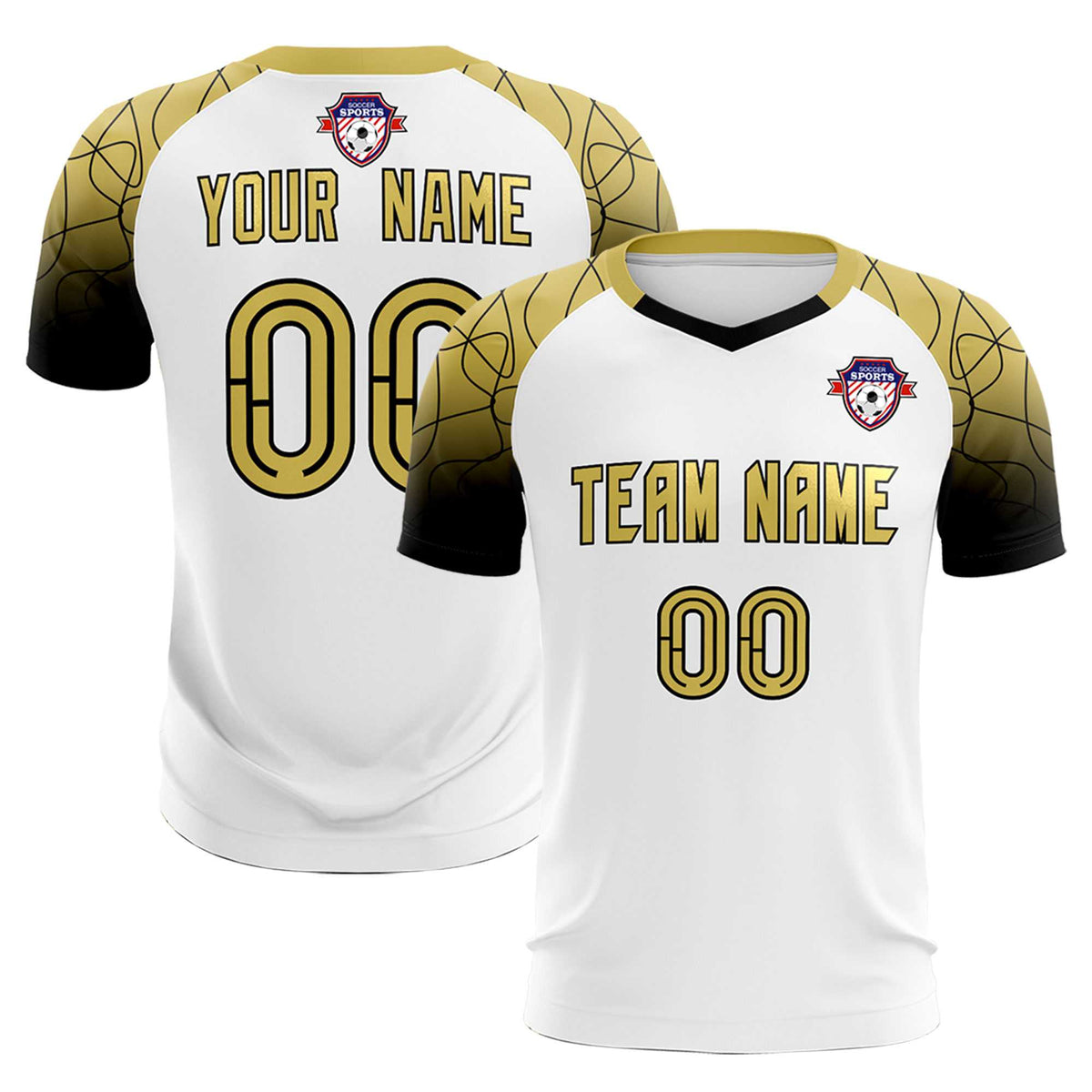 Custom White Classic Football Training Kit Jersey For Adults/Kids