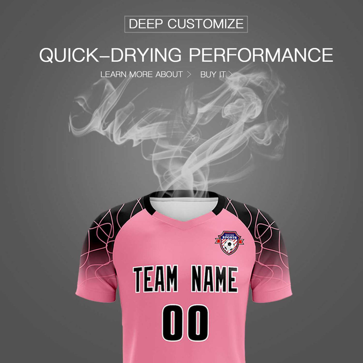 Custom Light Pink Classic Football Training Kit Jersey For Adults/Kids