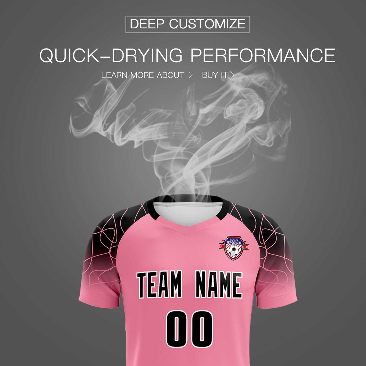 Custom Light Pink Classic Football Training Kit Jersey For Adults/Kids
