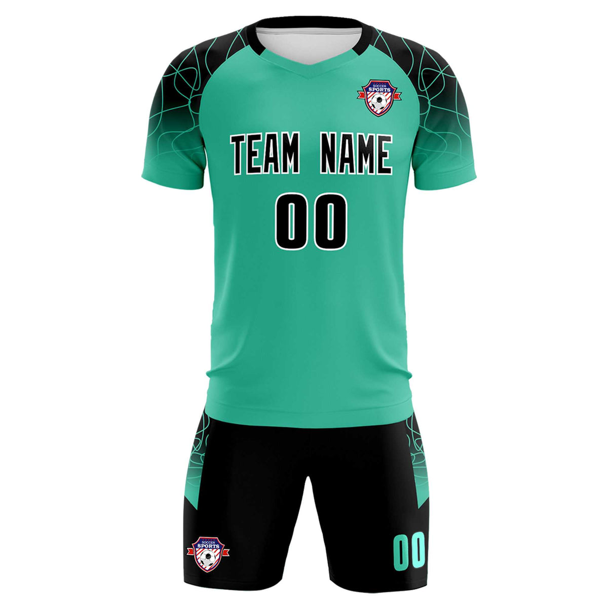 Custom Green Classic Football Training Kit Jersey For Adults/Kids