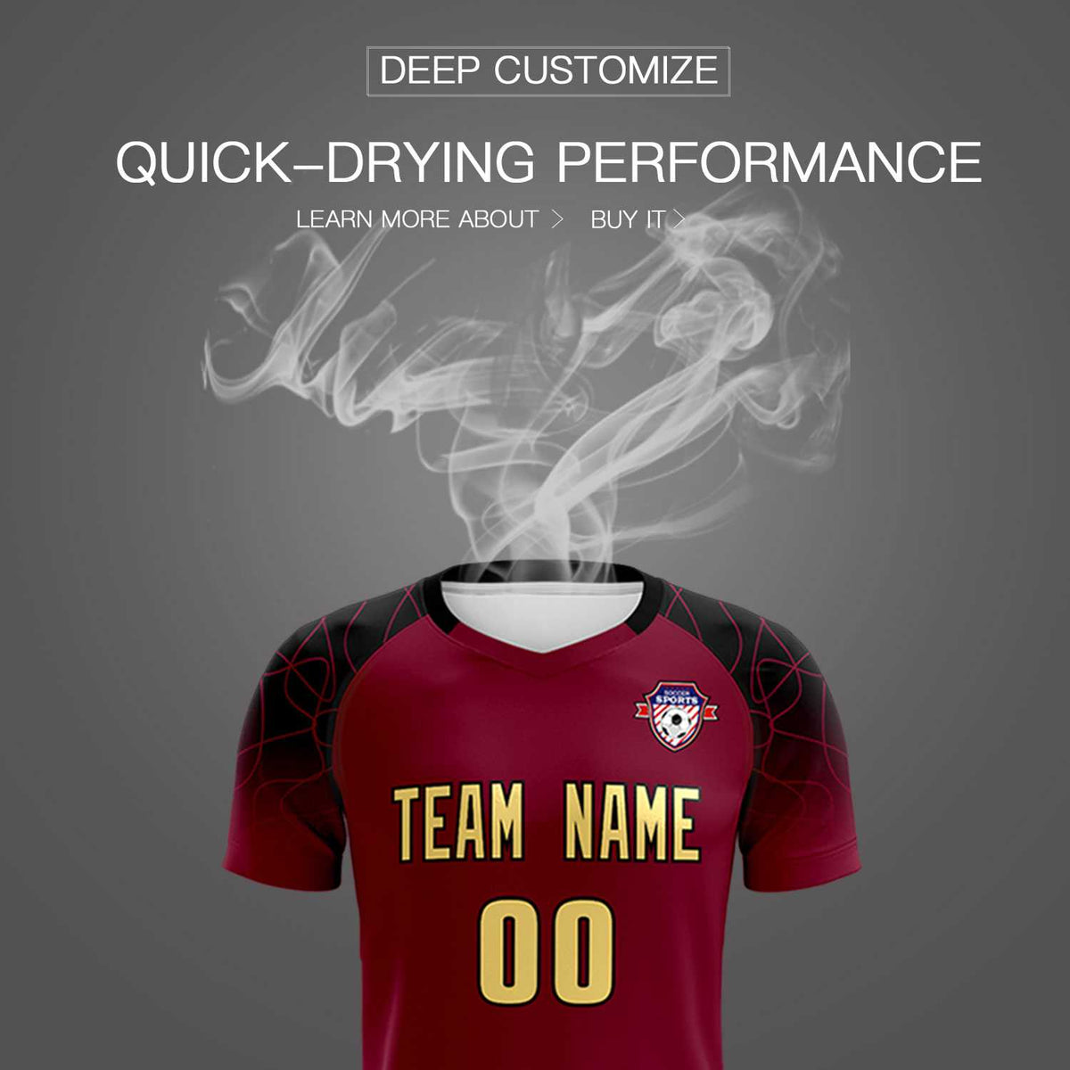 Custom Crimson Classic Football Training Kit Jersey For Adults/Kids