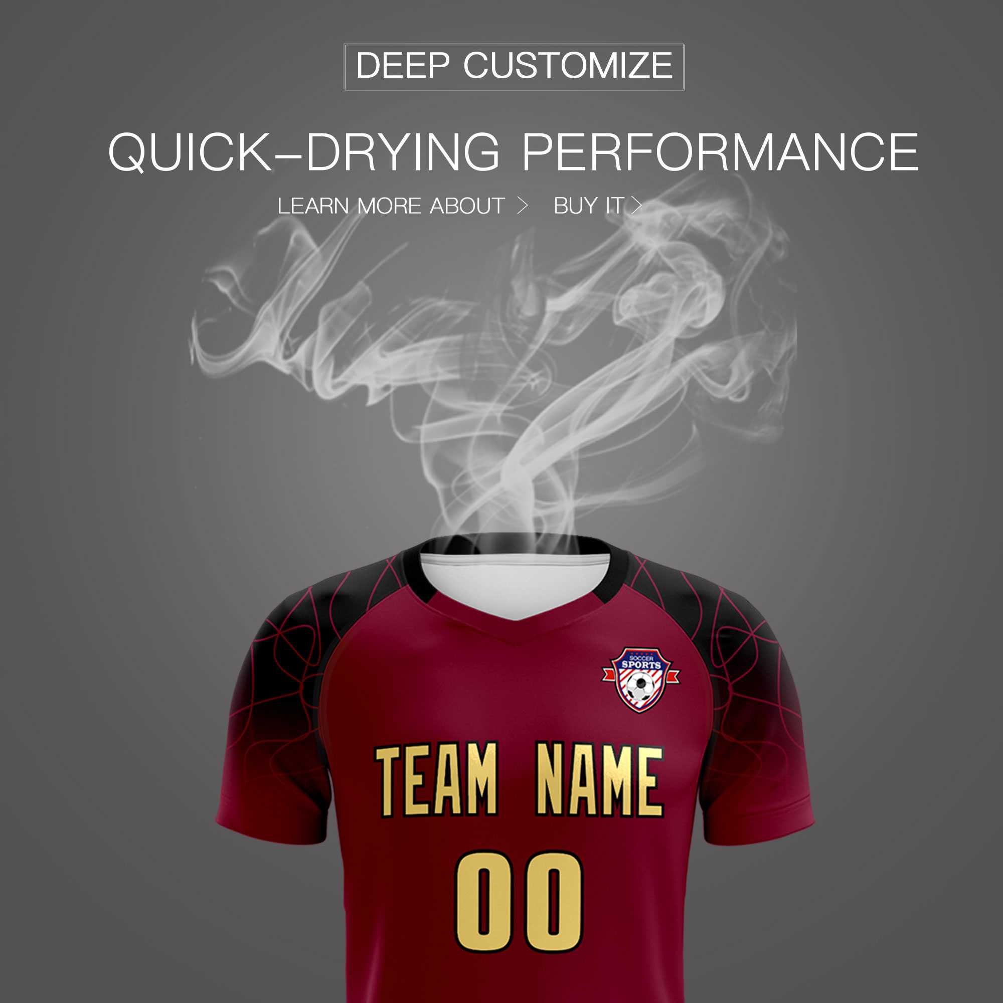 Custom Crimson Classic Football Training Kit Jersey For Adults/Kids