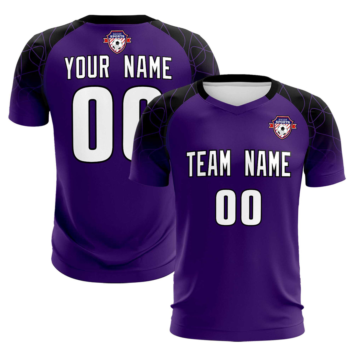 Custom Purple Classic Football Training Kit Jersey For Adults/Kids