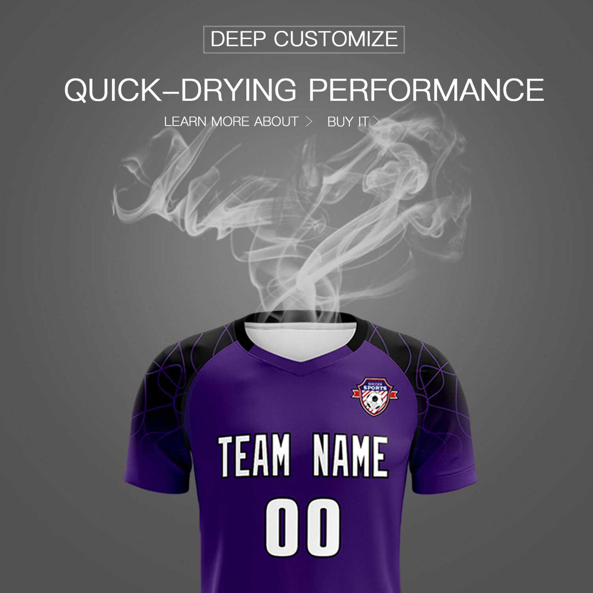 Custom Purple Classic Football Training Kit Jersey For Adults/Kids