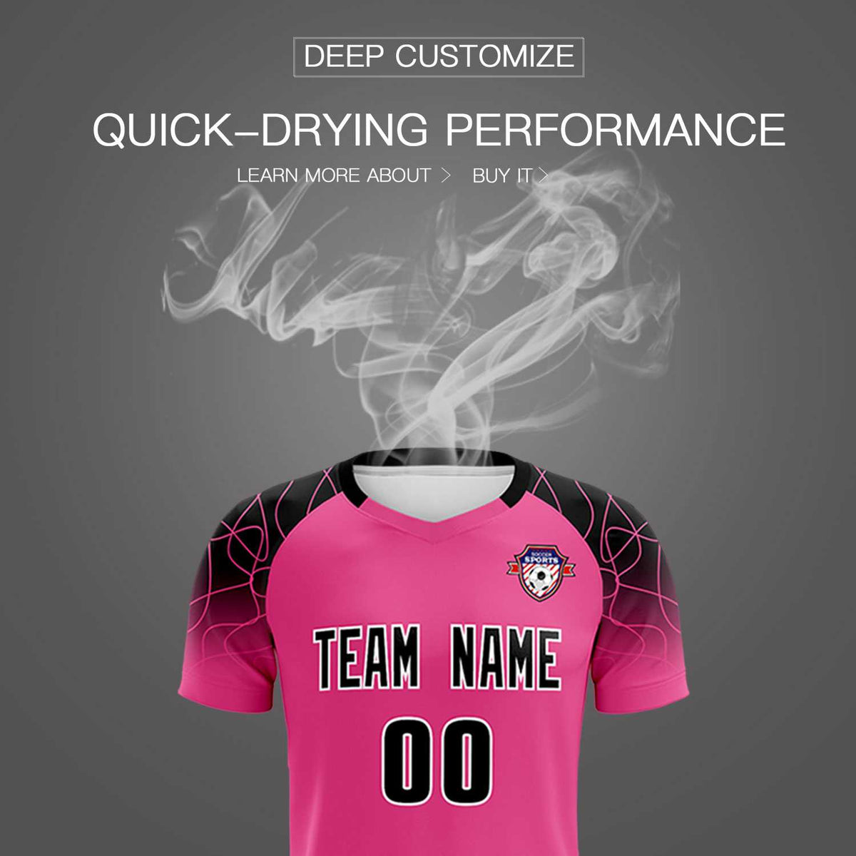 Custom Rose Red Classic Football Training Kit Jersey For Adults/Kids