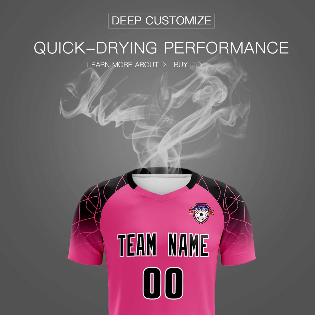 Custom Rose Red Classic Football Training Kit Jersey For Adults/Kids