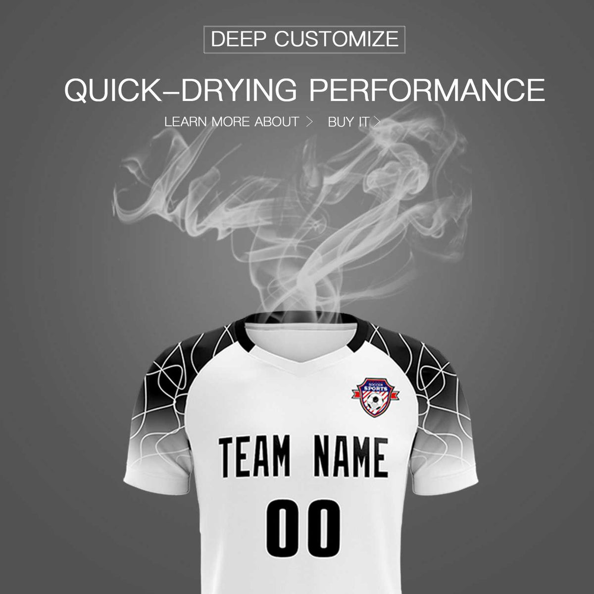 Custom White Classic Football Training Kit Jersey For Adults/Kids