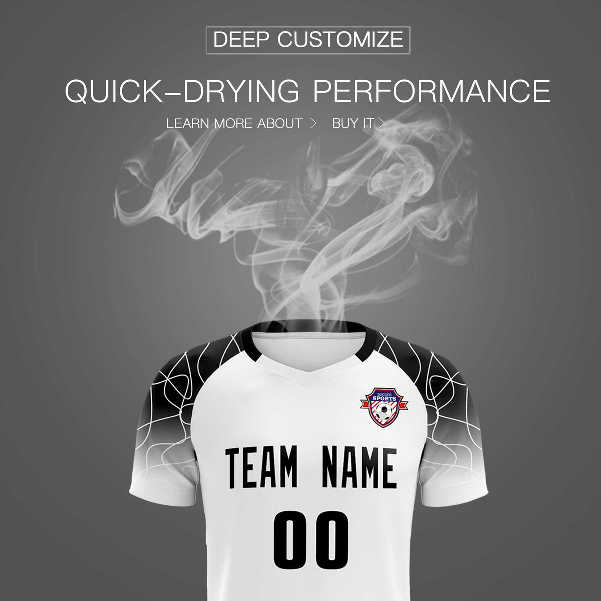 Custom White Classic Football Training Kit Jersey For Adults/Kids