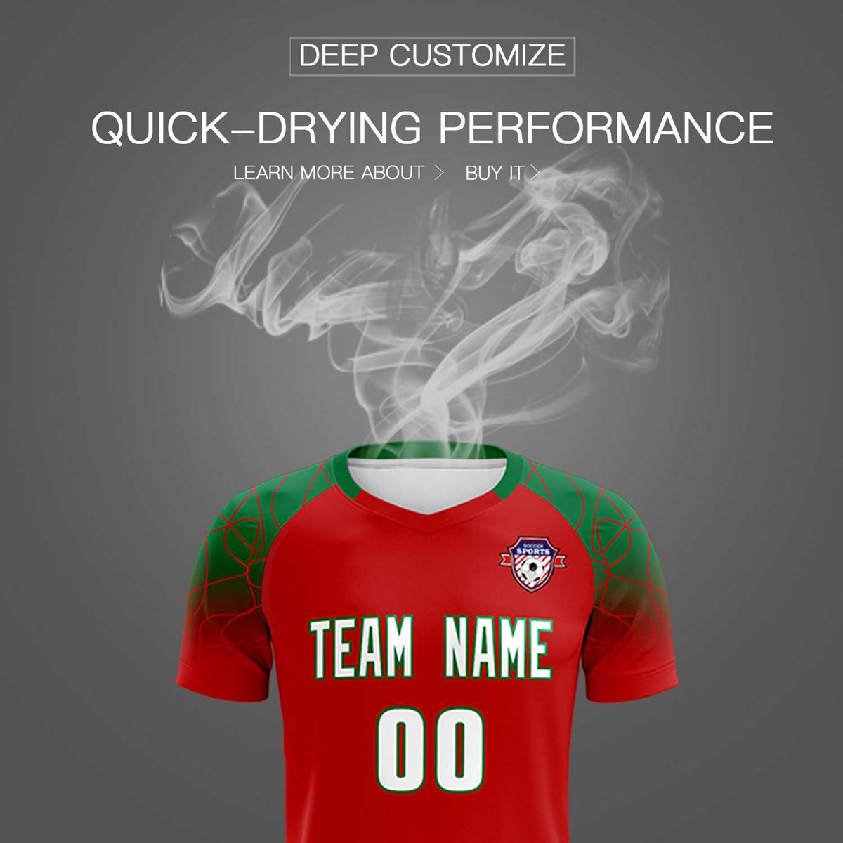 Custom Red Classic Football Training Kit Jersey For Adults/Kids