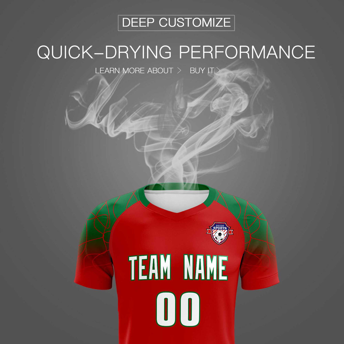 Custom Red Classic Football Training Kit Jersey For Adults/Kids