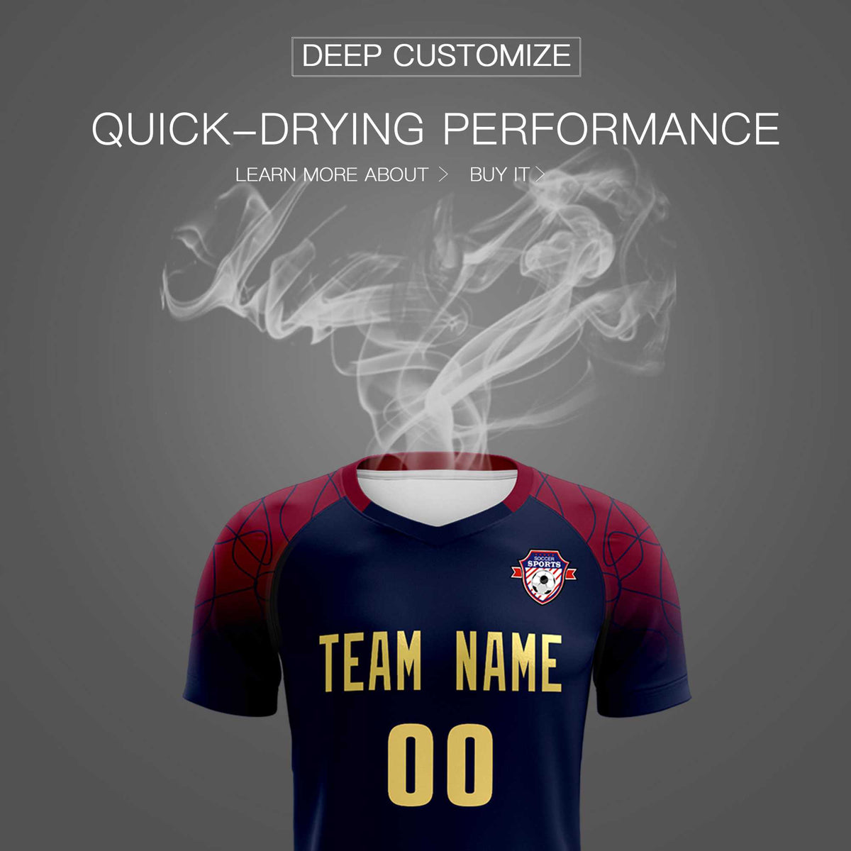 Custom Navy Classic Football Training Kit Jersey For Adults/Kids
