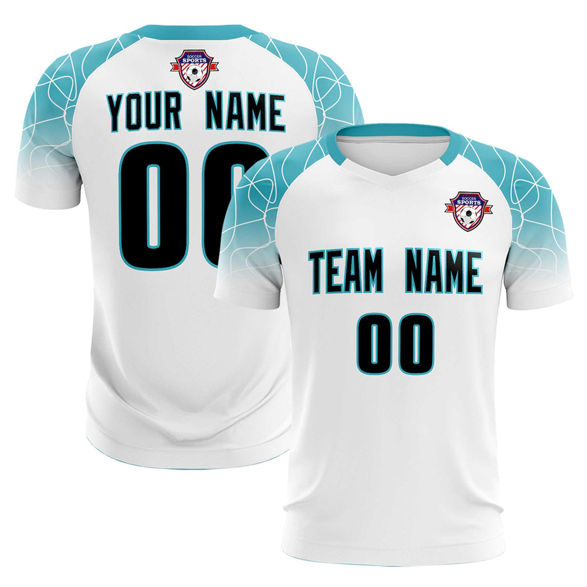 Custom White Classic Football Training Kit Jersey For Adults/Kids