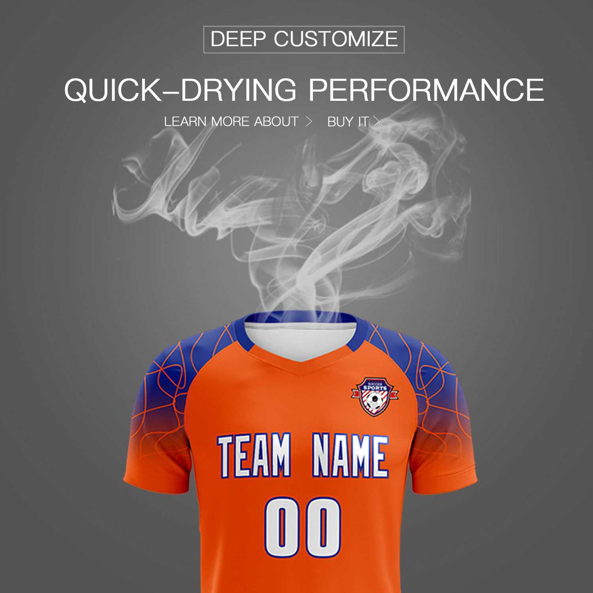 Custom Orange Classic Football Training Kit Jersey For Adults/Kids