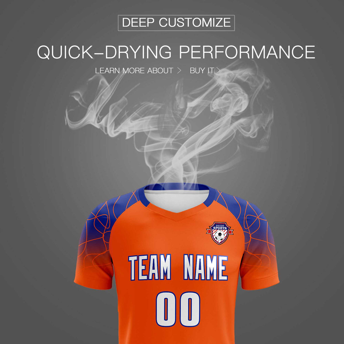 Custom Orange Classic Football Training Kit Jersey For Adults/Kids