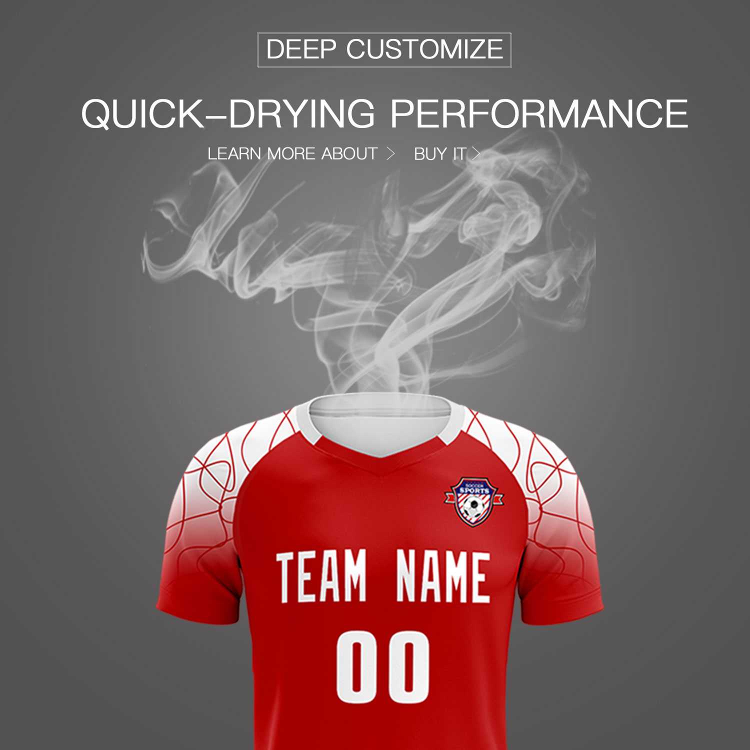 Custom Red Classic Football Training Kit Jersey For Adults/Kids
