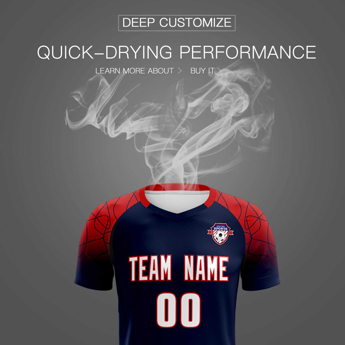 Custom Navy Classic Football Training Kit Jersey For Adults/Kids