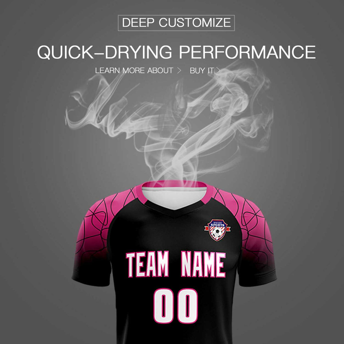 Custom Black Classic Football Training Kit Jersey For Adults/Kids