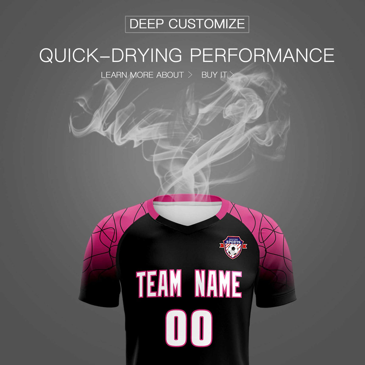 Custom Black Classic Football Training Kit Jersey For Adults/Kids