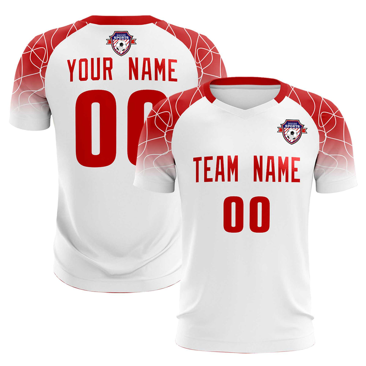 Custom White Classic Football Training Kit Jersey For Adults/Kids