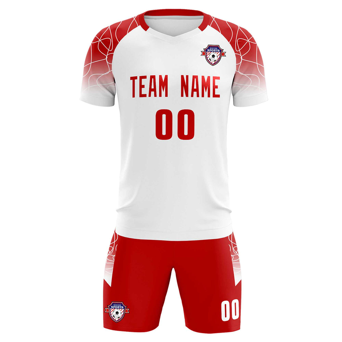 Custom White Classic Football Training Kit Jersey For Adults/Kids