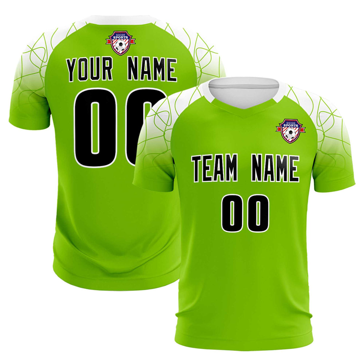 Custom Green Classic Football Training Kit Jersey For Adults/Kids