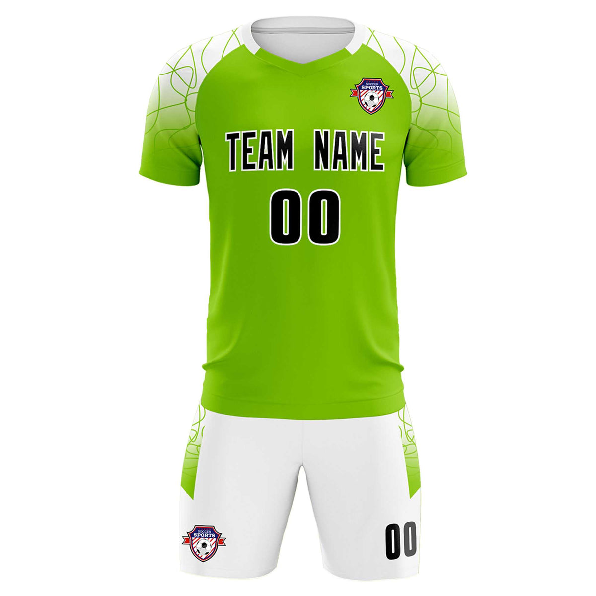 Custom Green Classic Football Training Kit Jersey For Adults/Kids