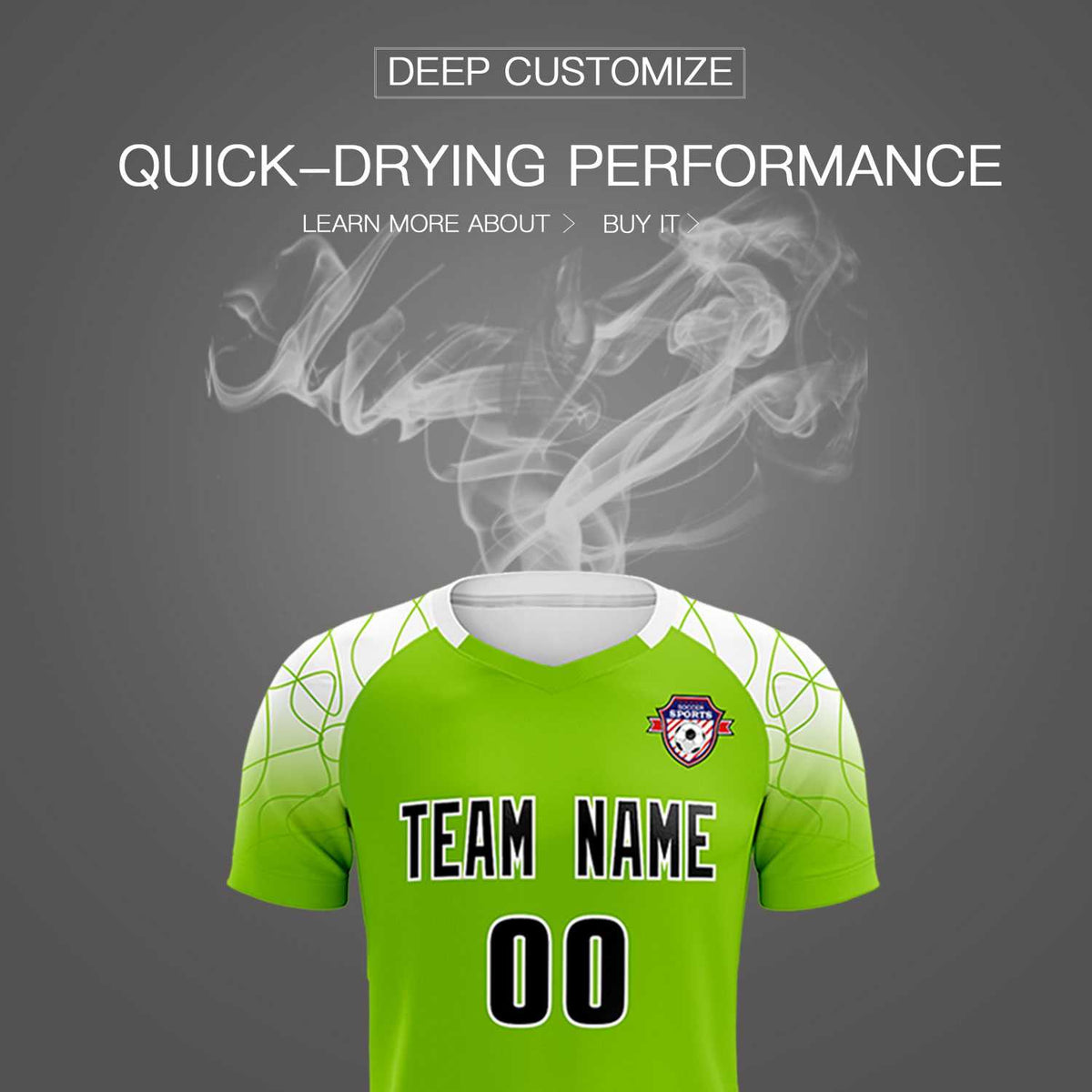 Custom Green Classic Football Training Kit Jersey For Adults/Kids