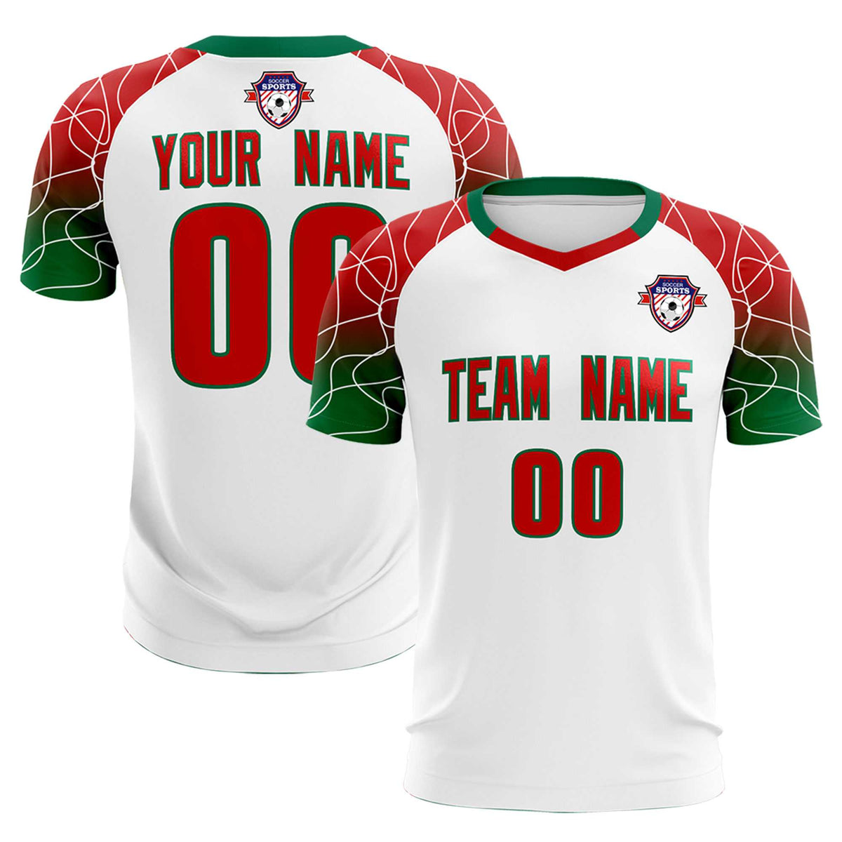 Custom White Classic Football Training Kit Jersey For Adults/Kids