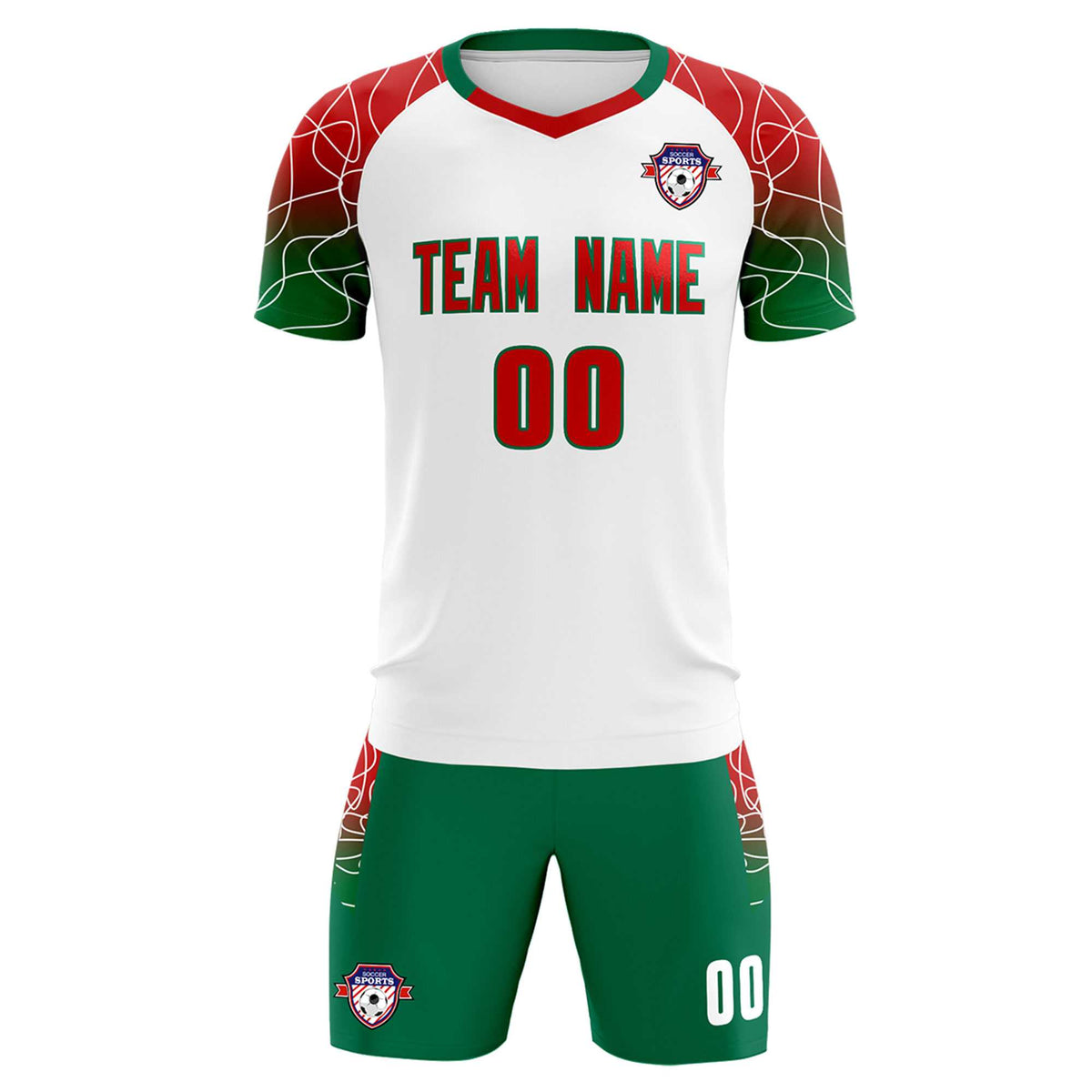 Custom White Classic Football Training Kit Jersey For Adults/Kids