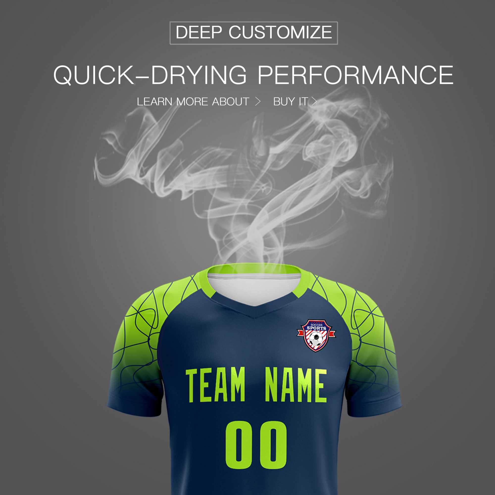 Custom Midnight Blue Classic Football Training Kit Jersey For Adults/Kids