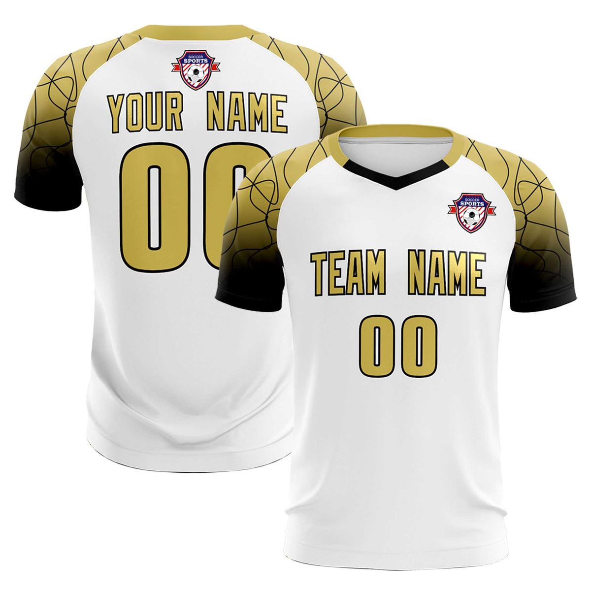 Custom White Classic Football Training Kit Jersey For Adults/Kids