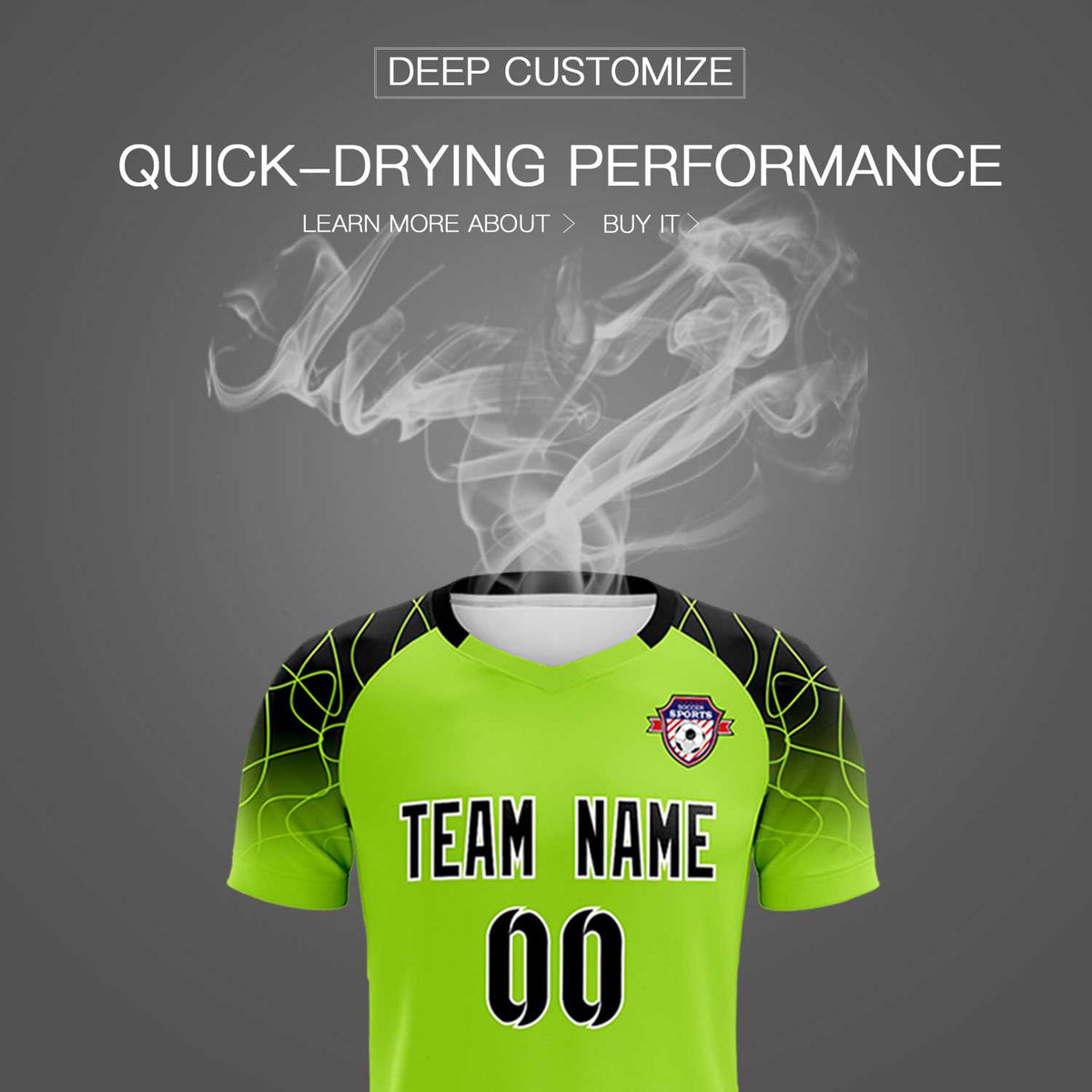 Custom Neon Green Classic Football Training Kit Jersey For Adults/Kids