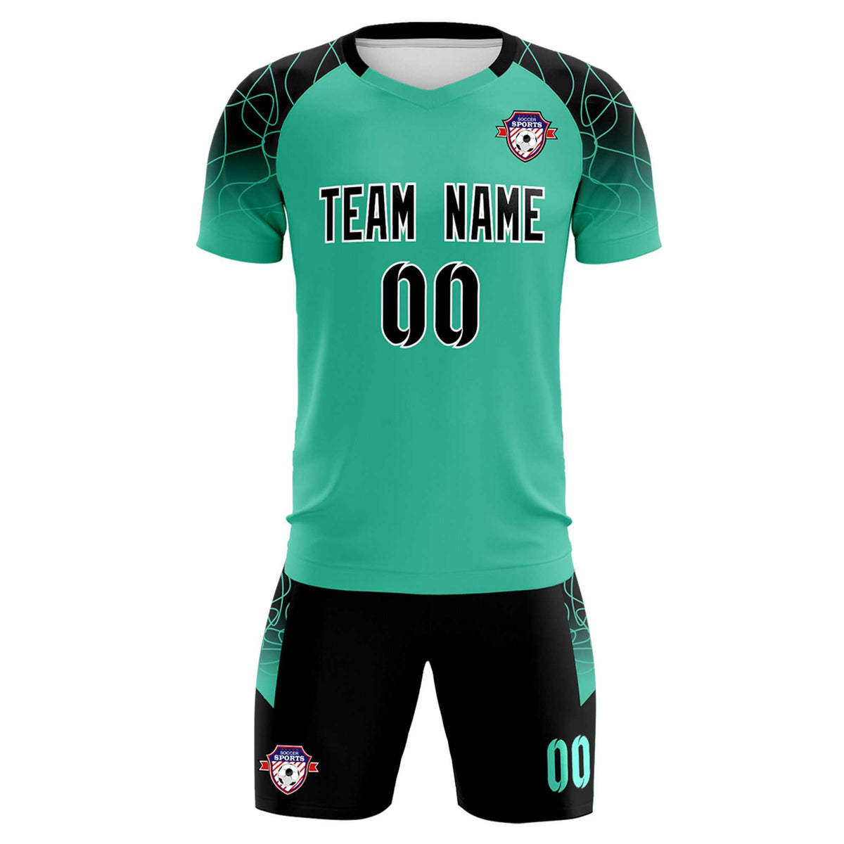 Custom Green Classic Football Training Kit Jersey For Adults/Kids