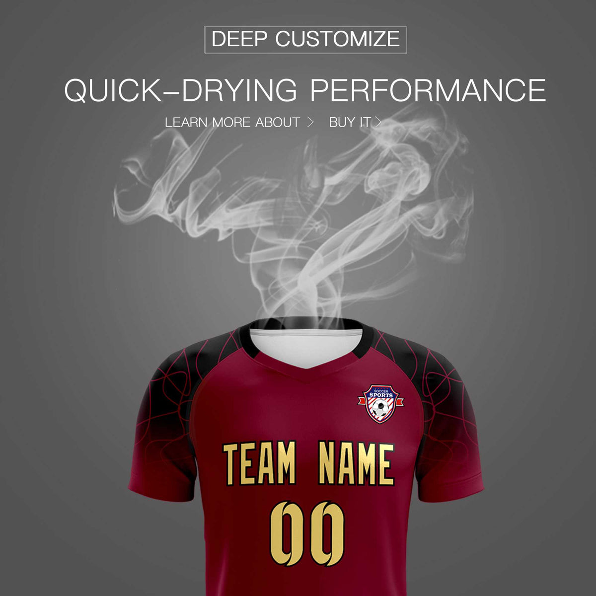 Custom Crimson Classic Football Training Kit Jersey For Adults/Kids