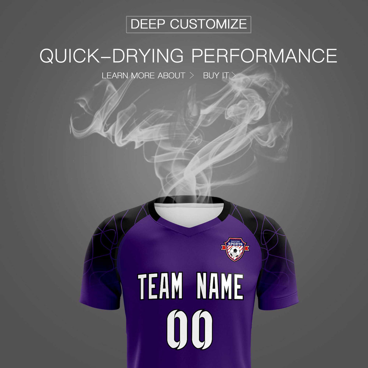 Custom Purple Classic Football Training Kit Jersey For Adults/Kids