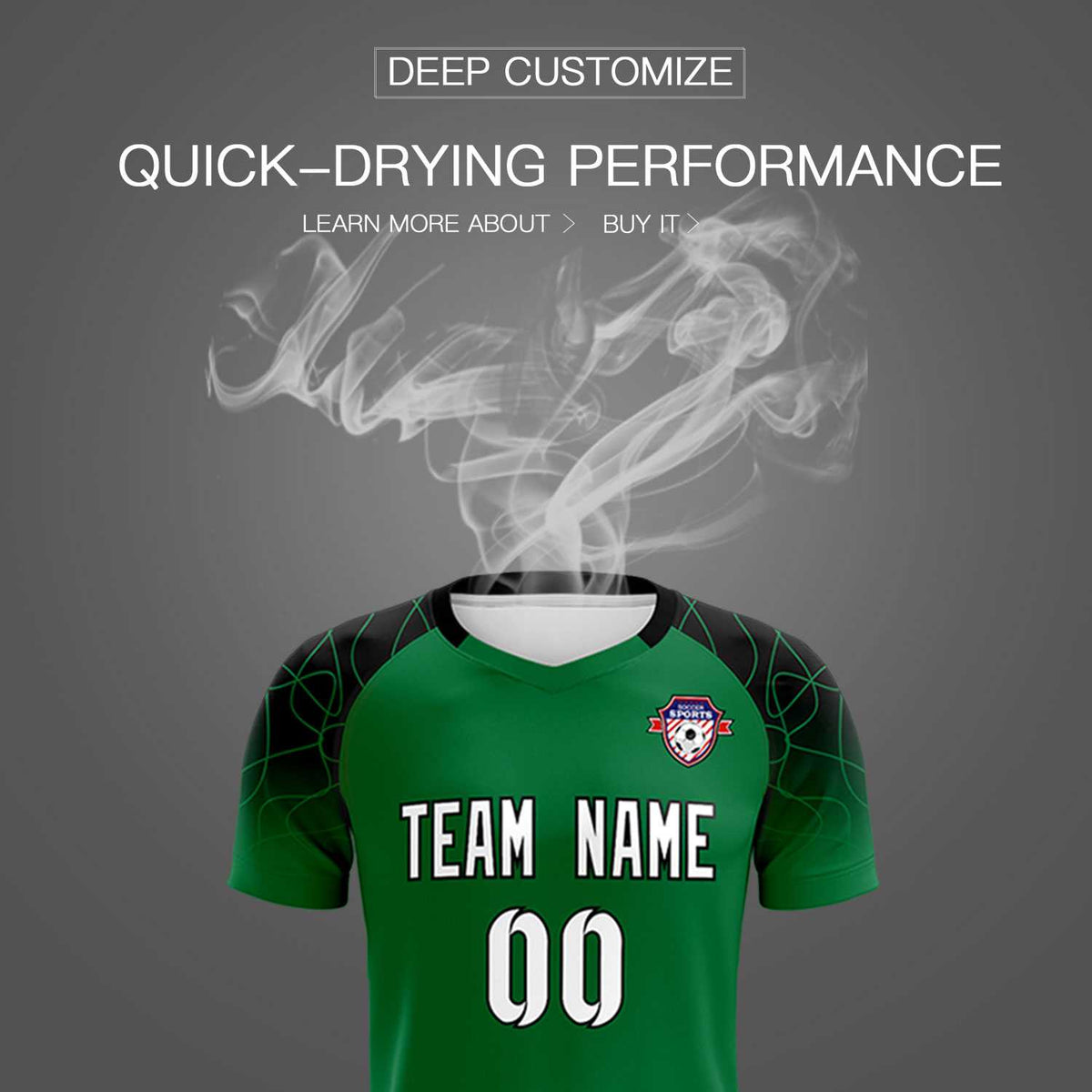 Custom Kelly Green Classic Football Training Kit Jersey For Adults/Kids