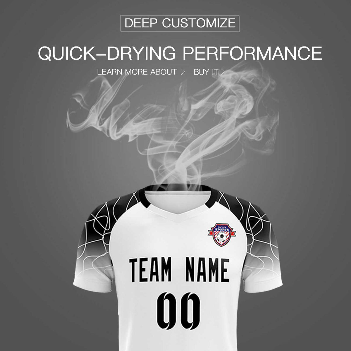 Custom White Classic Football Training Kit Jersey For Adults/Kids