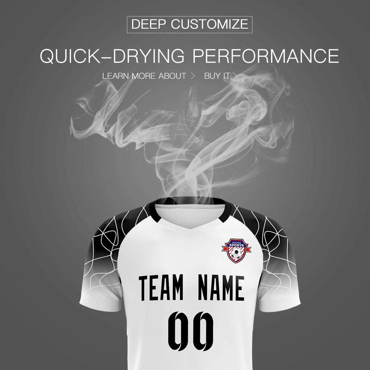 Custom White Classic Football Training Kit Jersey For Adults/Kids