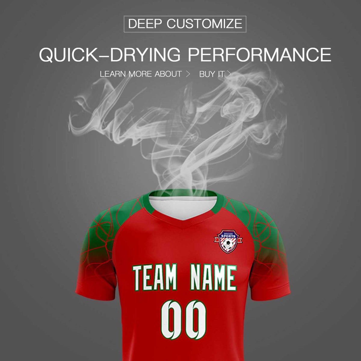 Custom Red Classic Football Training Kit Jersey For Adults/Kids