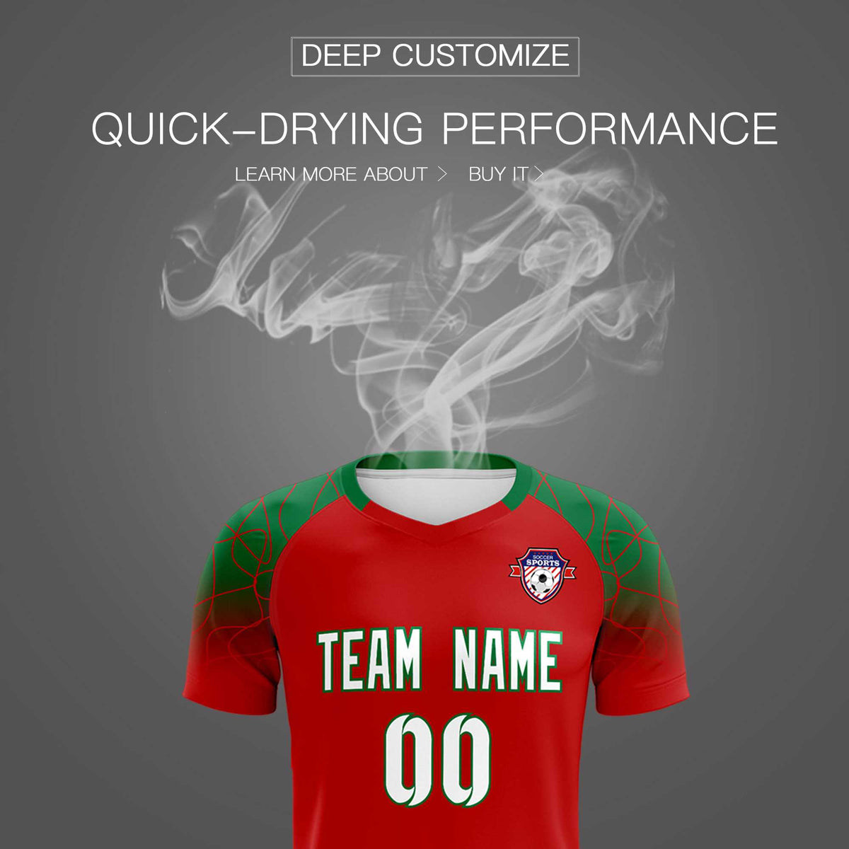 Custom Red Classic Football Training Kit Jersey For Adults/Kids