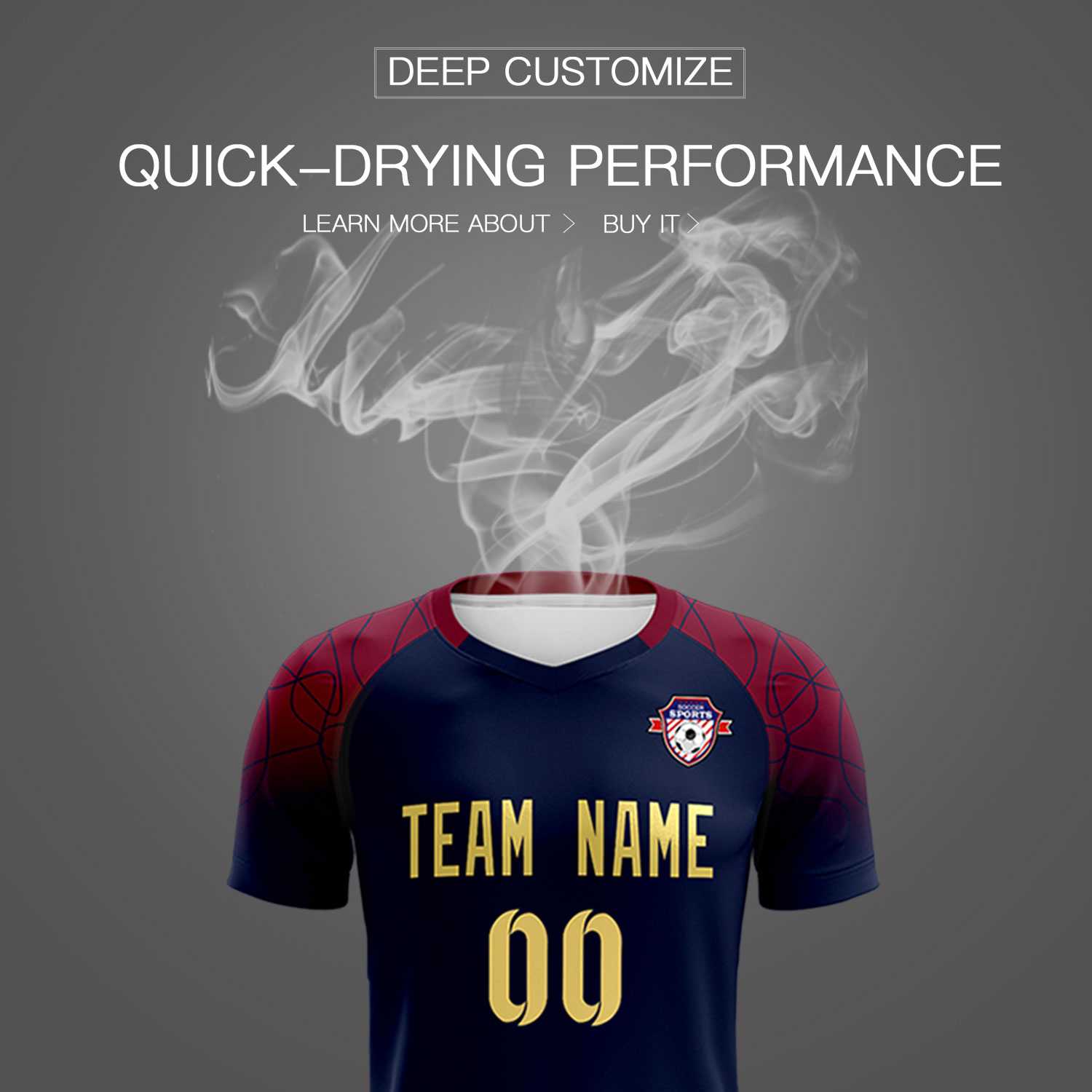 Custom Navy Classic Football Training Kit Jersey For Adults/Kids