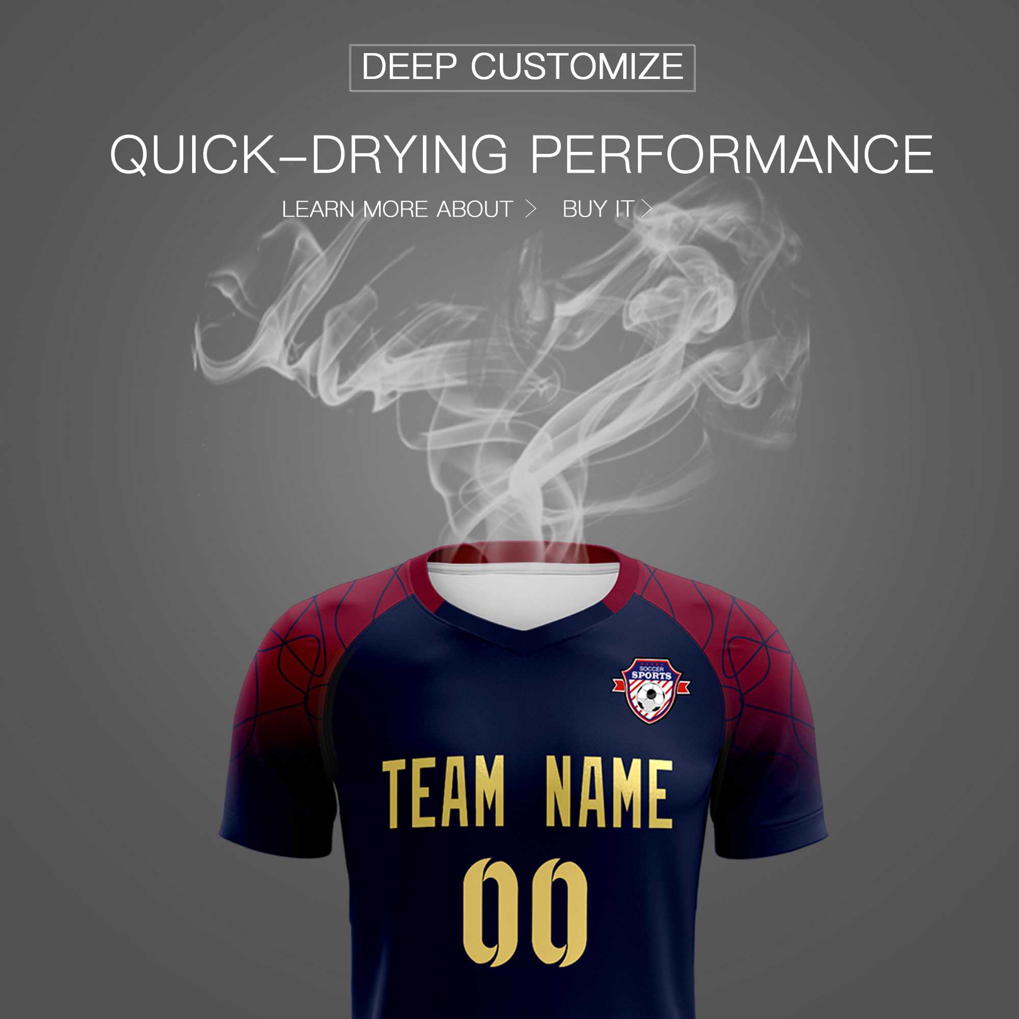 Custom Navy Classic Football Training Kit Jersey For Adults/Kids