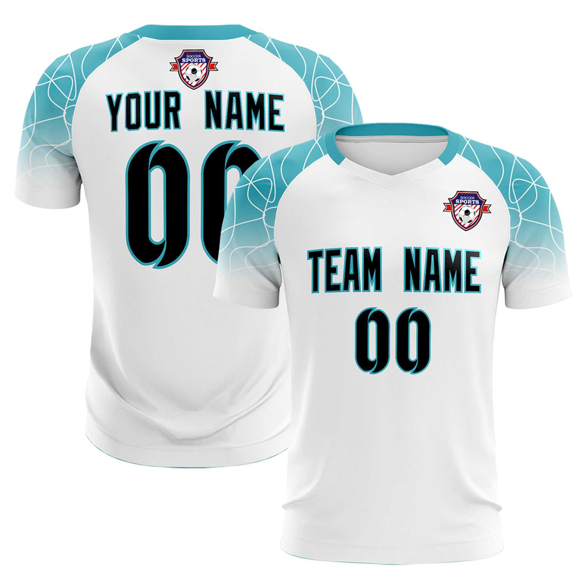 Custom White Classic Football Training Kit Jersey For Adults/Kids