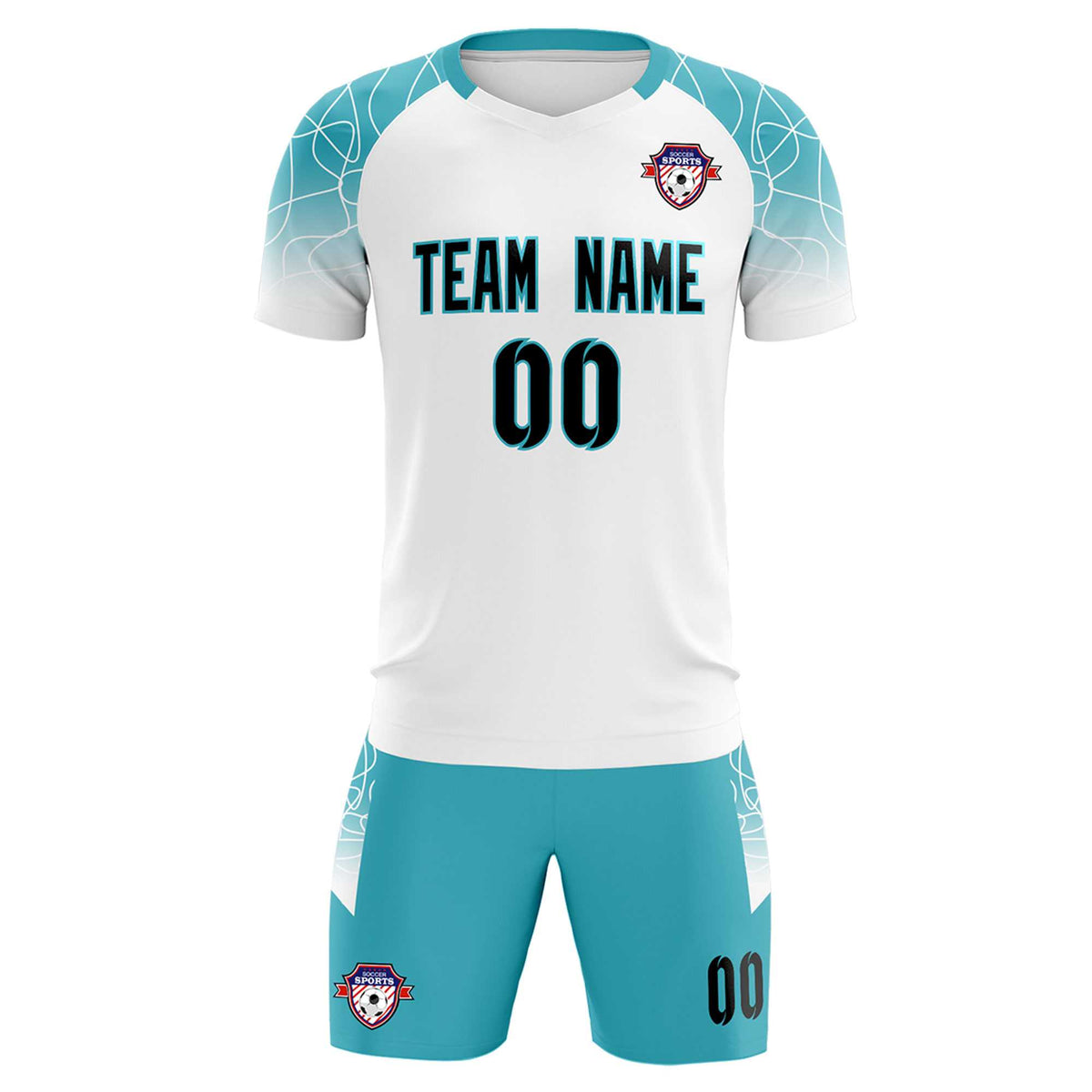 Custom White Classic Football Training Kit Jersey For Adults/Kids