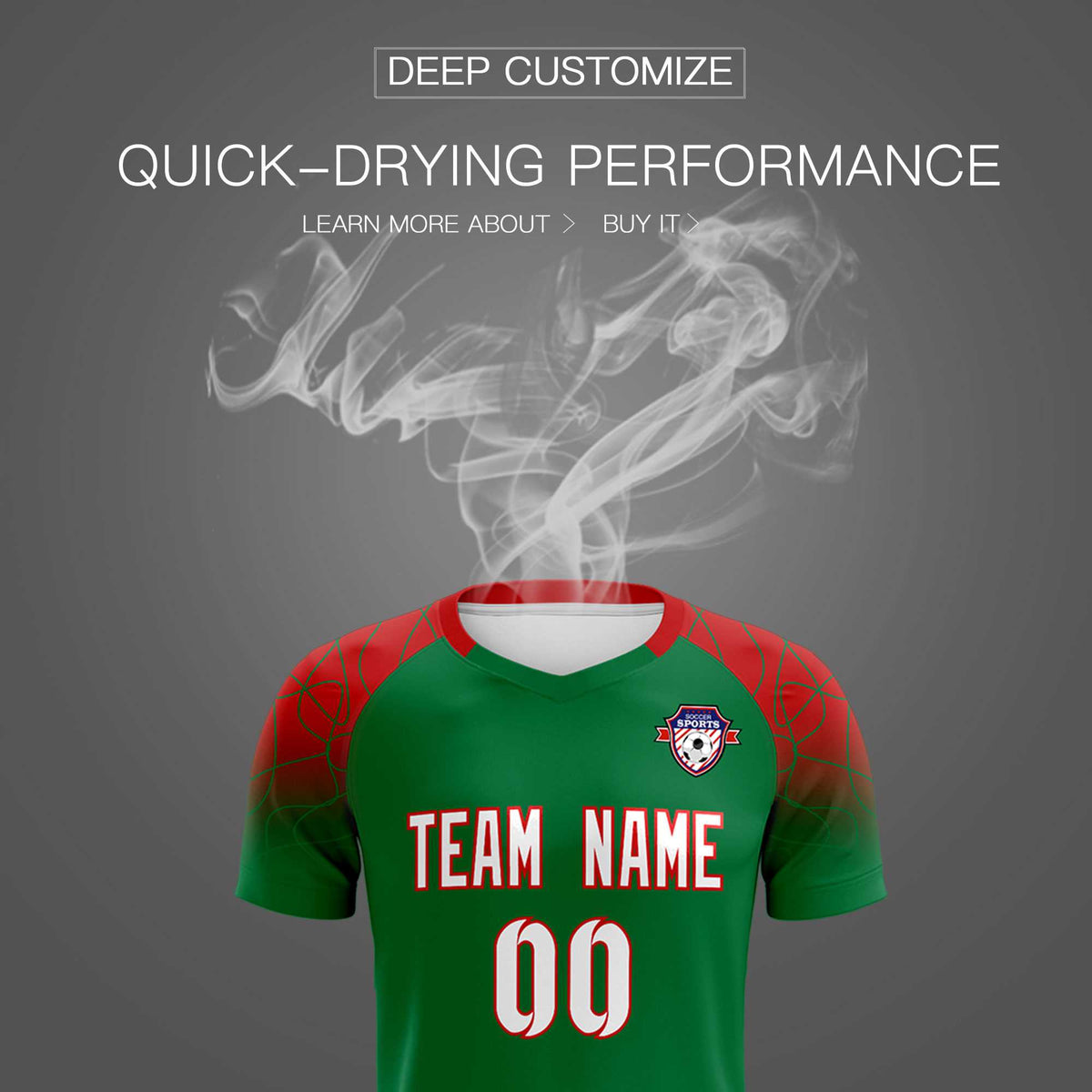 Custom Kelly Green Classic Football Training Kit Jersey For Adults/Kids