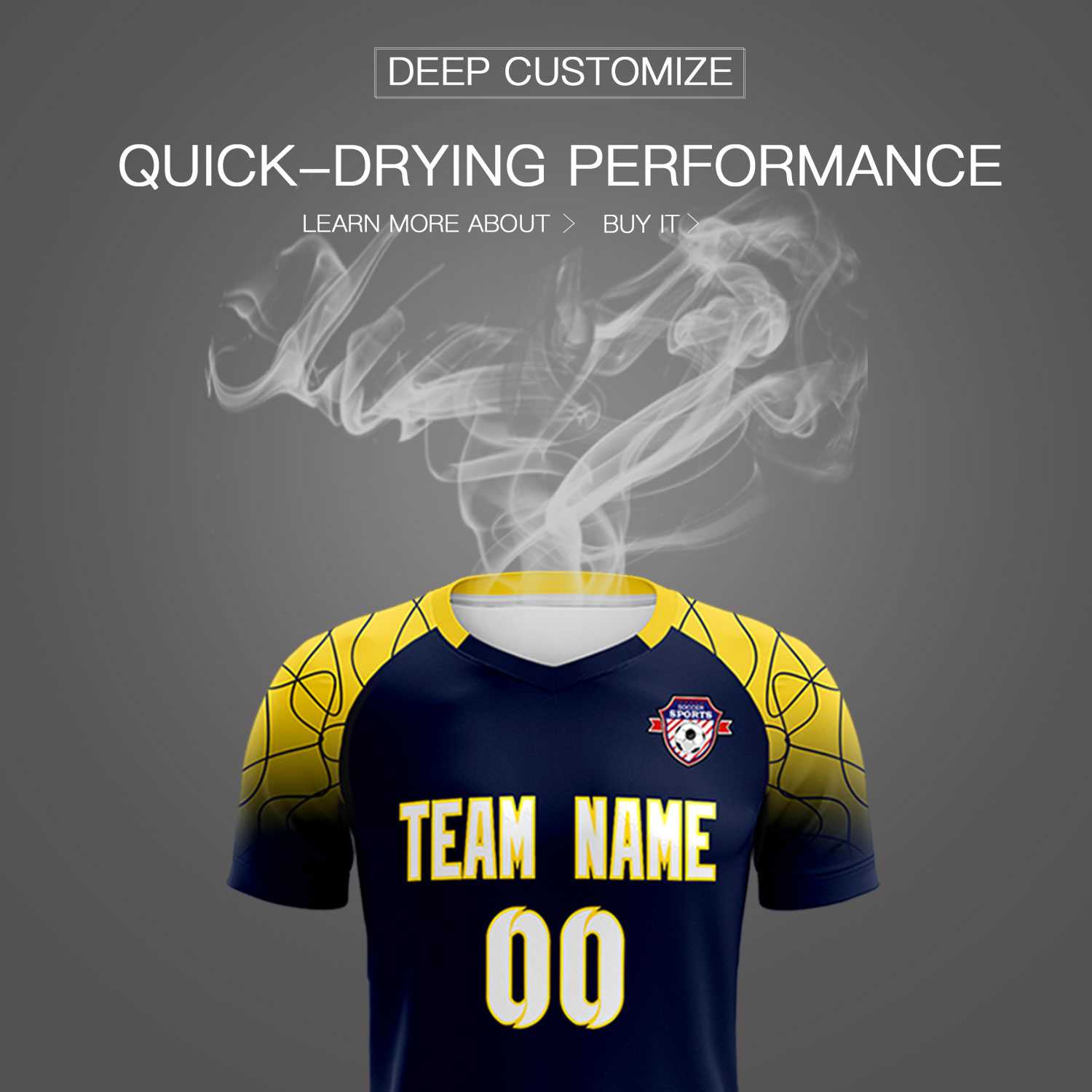 Custom Navy Classic Football Training Kit Jersey For Adults/Kids