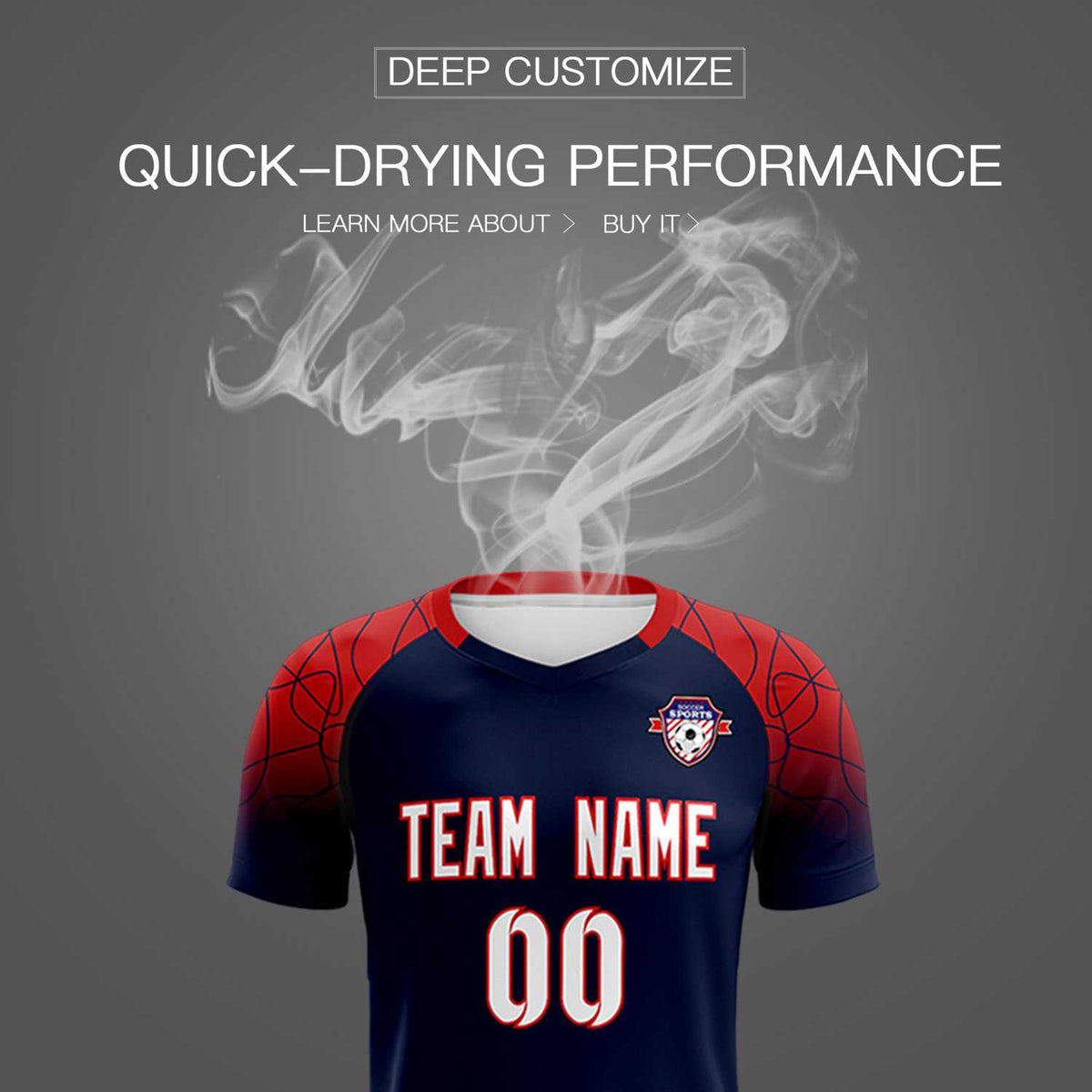 Custom Navy Classic Football Training Kit Jersey For Adults/Kids