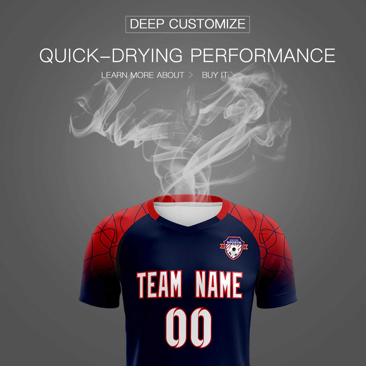 Custom Navy Classic Football Training Kit Jersey For Adults/Kids