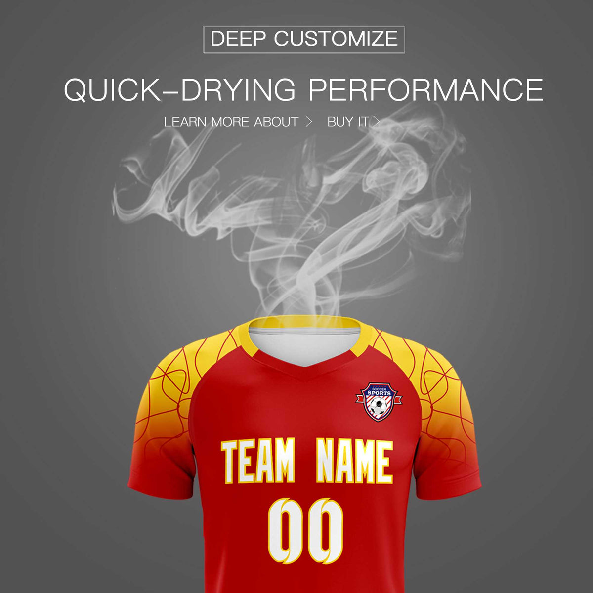 Custom Red Classic Football Training Kit Jersey For Adults/Kids