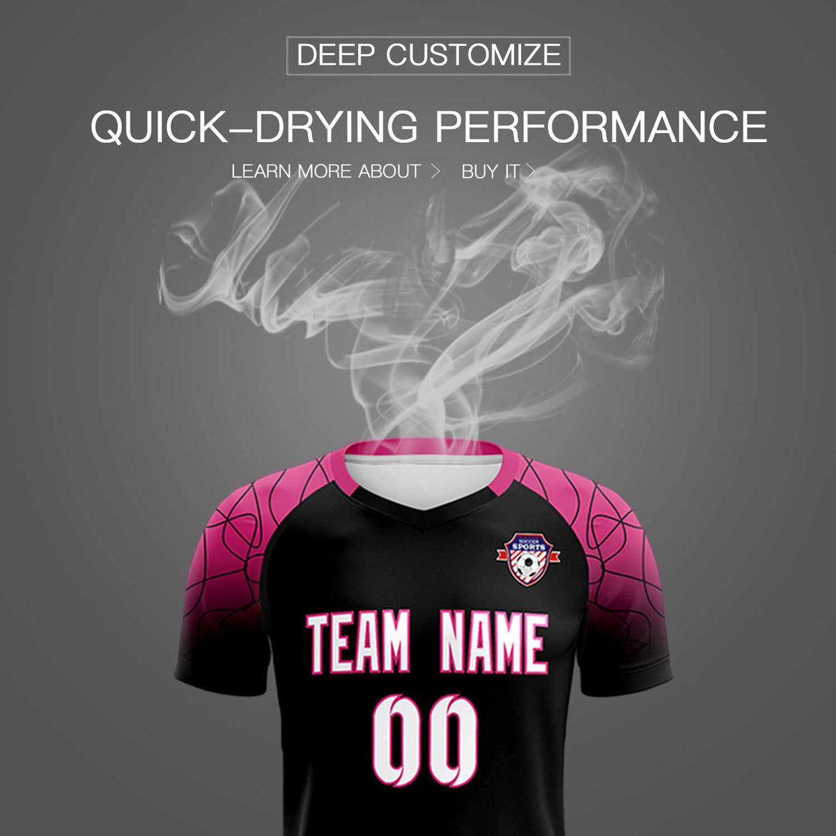Custom Black Classic Football Training Kit Jersey For Adults/Kids